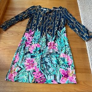 Lilly Pulitzer Three Quarter Length Sleeve Dress